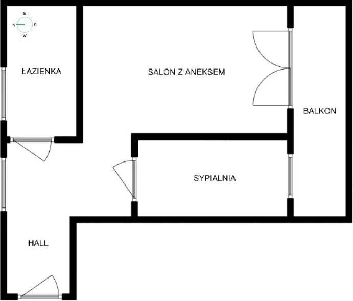 2 pokoje, mieszkanie 46,00 m², piętro 2, oferta nr , 53016/2089/OMW, Kraków, Dębniki, Karola Bunscha