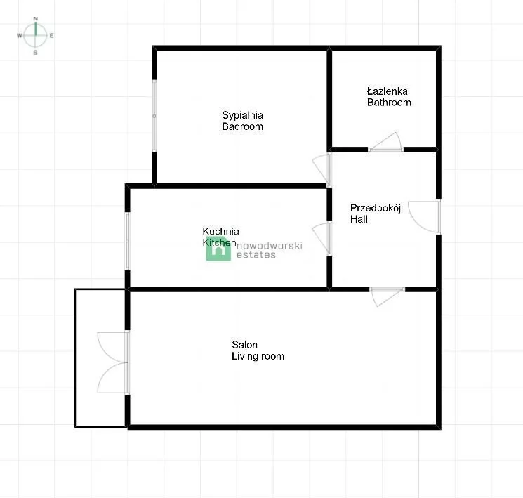 2 pokoje, mieszkanie 51,00 m², piętro 1, oferta nr , 28834/2089/OMW, Wrocław, Plac Grunwaldzki, Mikołaja Reja