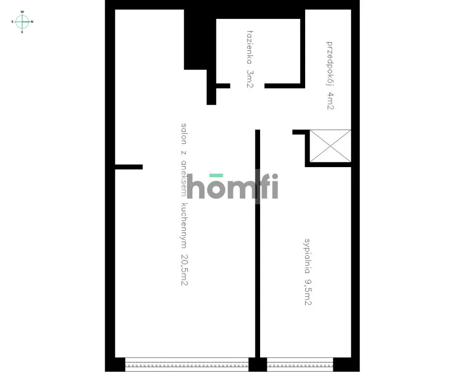 2 pokoje, mieszkanie 37,20 m², piętro 4, oferta nr , 53334/2089/OMW, Gdańsk, Żabianka-Wejhera-Jelitkowo-Tysiąclecia, Żabianka, Pomorska