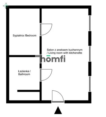 2 pokoje, mieszkanie 30,56 m², parter, oferta nr , 53583/2089/OMW, Toruń, Stare Miasto, Prosta