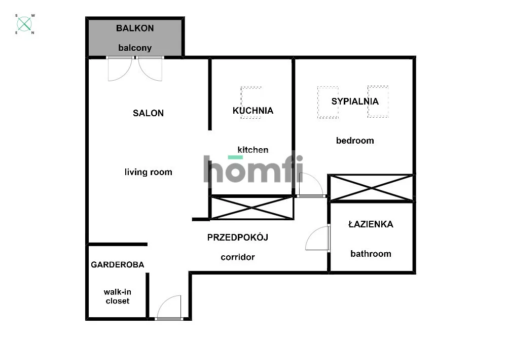 2 pokoje, mieszkanie 48,00 m², piętro 3, oferta nr , 52308/2089/OMW, Kraków, Dębniki, Ruczaj, Raciborska