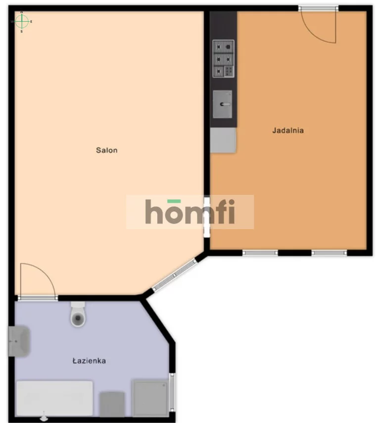 2 pokoje, mieszkanie 45,00 m², piętro 1, oferta nr , 52000/2089/OMW, Łódź, Śródmieście, Śródmieście, dr. Seweryna Sterlinga