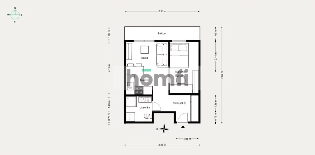 2 pokoje, mieszkanie 35,62 m², piętro 3, oferta nr , 50428/2089/OMW, Kraków, Mistrzejowice, Nowa Huta, Sołtysowska