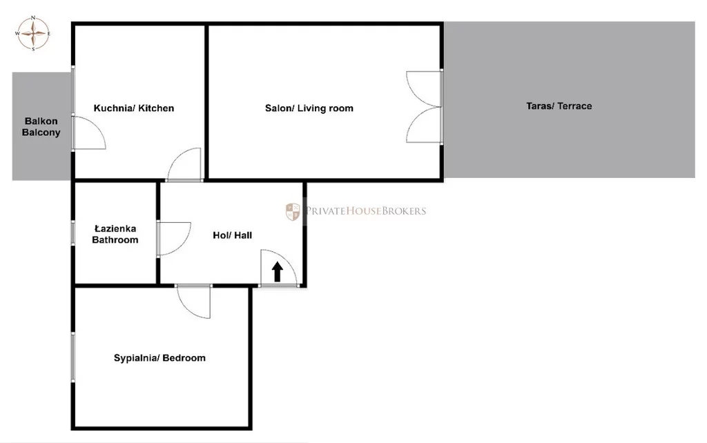 2 pokoje, mieszkanie 57,00 m², parter, oferta nr , 52827/2089/OMW, Kraków, Prądnik Biały, Bronowice Wielkie, Starego Dębu