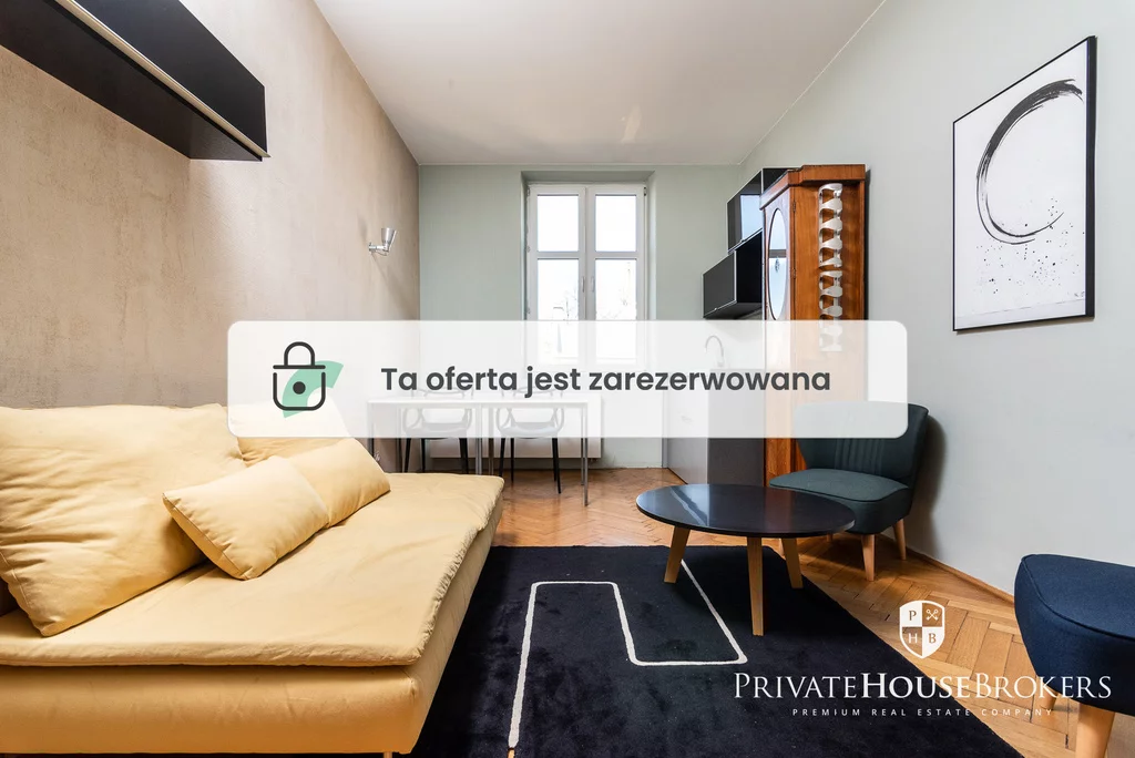 Mieszkanie dwupokojowe 29,62 m², Kraków, Stare Miasto, Szlak, Wynajem