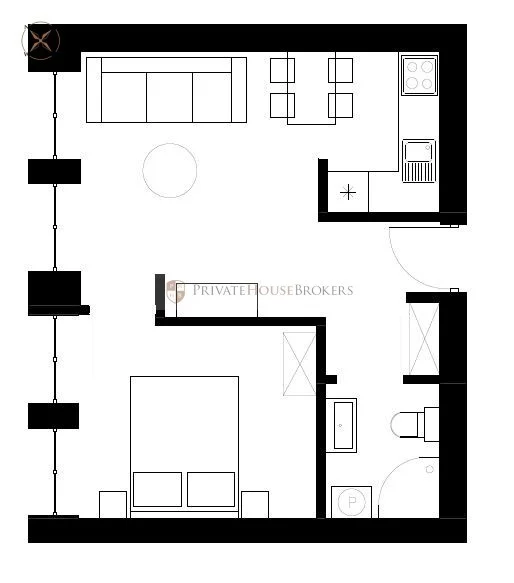 2 pokoje, mieszkanie 38,00 m², piętro 1, oferta nr , 52700/2089/OMW, Kraków, Stare Miasto, Stare Miasto, Wielopole