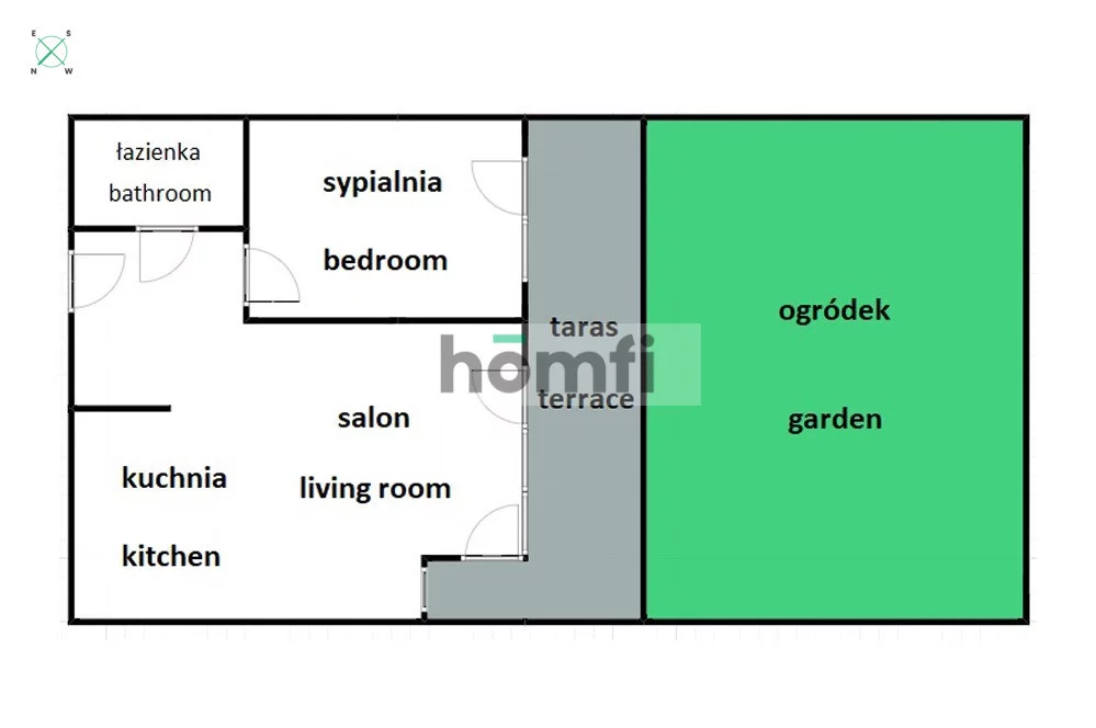 2 pokoje, mieszkanie 51,00 m², parter, oferta nr , 53050/2089/OMW, Kraków, Grzegórzki, Olsza, Władysława Jaworskiego