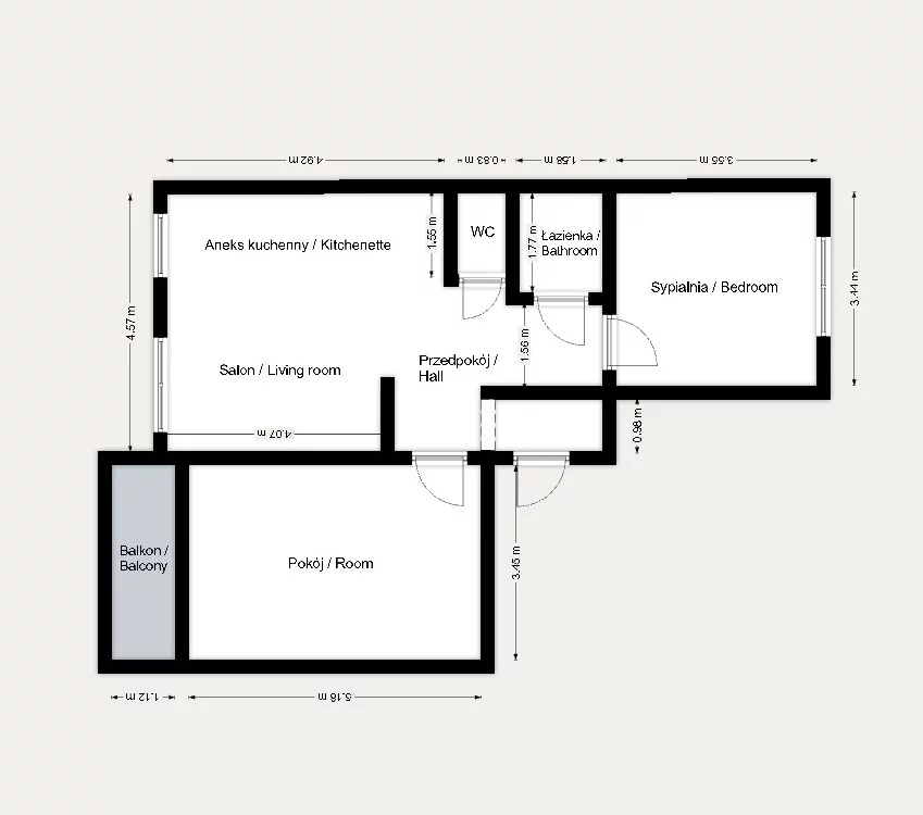 3 pokoje, mieszkanie 63,80 m², piętro 9, oferta nr , 25264/2089/OMS, Kraków, Czyżyny, os. 2 Pułku Lotniczego