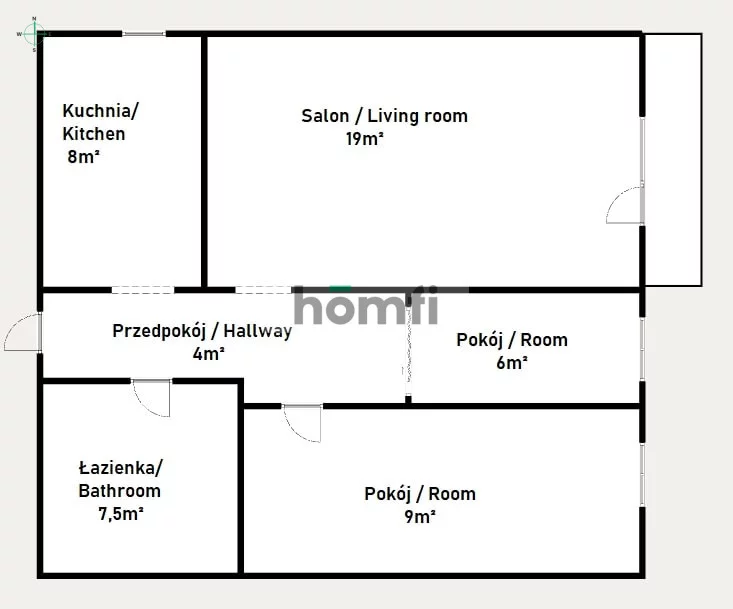 3 pokoje, mieszkanie 53,30 m², piętro 5, oferta nr , 25441/2089/OMS, Gdańsk, Strzyża, Antoniego Abrahama