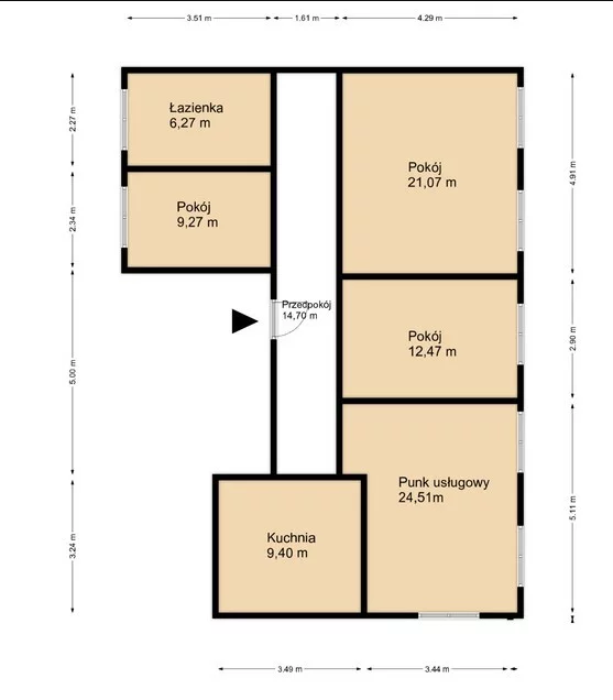 3 pokoje, mieszkanie 73,20 m², parter, oferta nr , 25115/2089/OMS, Gliwice, Śródmieście, Śródmieście, Częstochowska