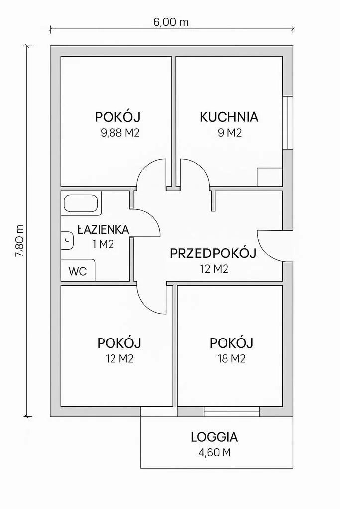 3 pokoje, mieszkanie 63,84 m², piętro 10, oferta nr , 25168/2089/OMS, Poznań, Zielony Dębiec, Dębiec, os. Dębina