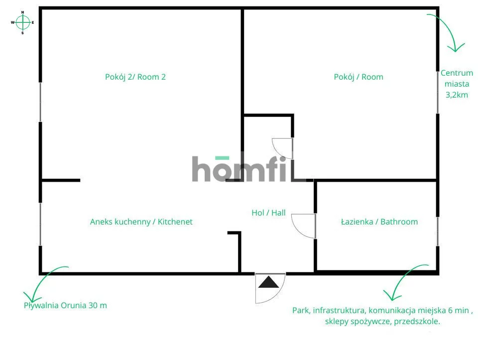 3 pokoje, mieszkanie 64,50 m², parter, oferta nr , 24186/2089/OMS, Gdańsk, Orunia-Św. Wojciech-Lipce, Orunia, Grabowa