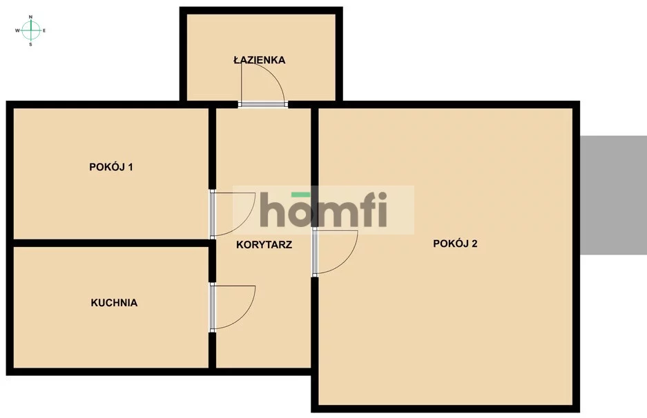 3 pokoje, mieszkanie 48,30 m², piętro 3, oferta nr , 24816/2089/OMS, Pińczów, Grunwaldzka