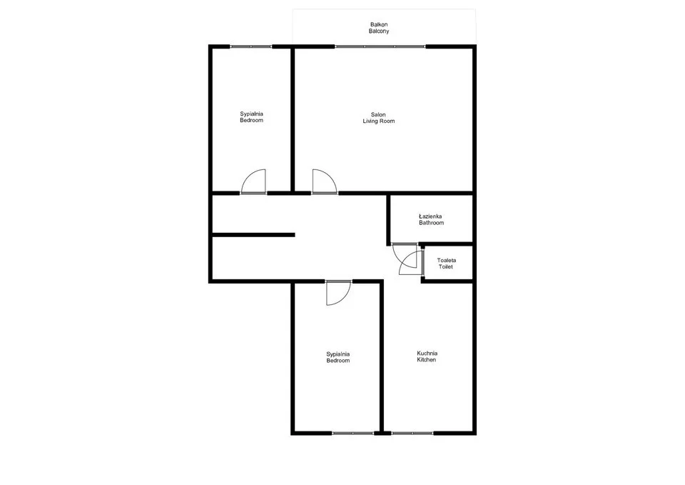 Mieszkanie trzypokojowe 63,10 m², Poznań, Grunwald, Jana Keplera, Sprzedaż