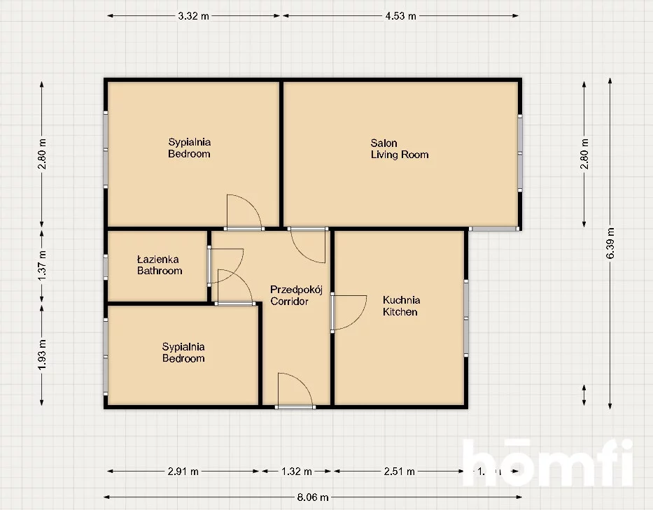 3 pokoje, mieszkanie 52,80 m², parter, oferta nr , 25394/2089/OMS, Radom, Janusza Kusocińskiego