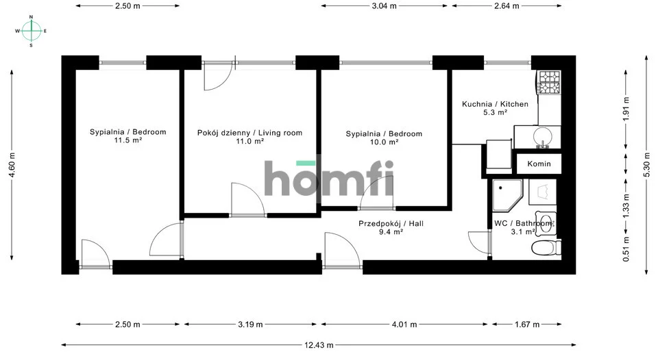3 pokoje, mieszkanie 52,10 m², piętro 10, oferta nr , 25382/2089/OMS, Bielsko-Biała, Jesionowa