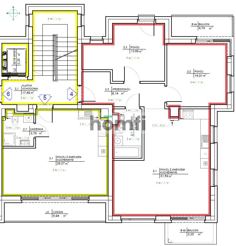 3 pokoje, mieszkanie 72,51 m², piętro 1, oferta nr , 23929/2089/OMS, Kraków, Zwierzyniec, Wola Justowska, Królowej Jadwigi