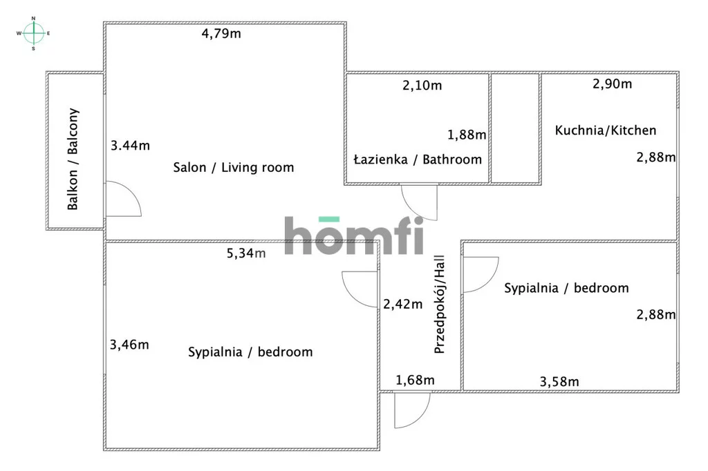 3 pokoje, mieszkanie 66,19 m², piętro 4, oferta nr , 24644/2089/OMS, Łęczna, Legionistów