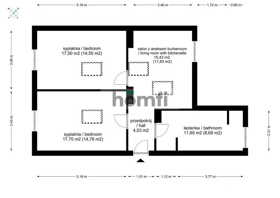 3 pokoje, mieszkanie 54,36 m², piętro 3, oferta nr , 25108/2089/OMS, Kraków, Stare Miasto, Stare Miasto, Lenartowicza