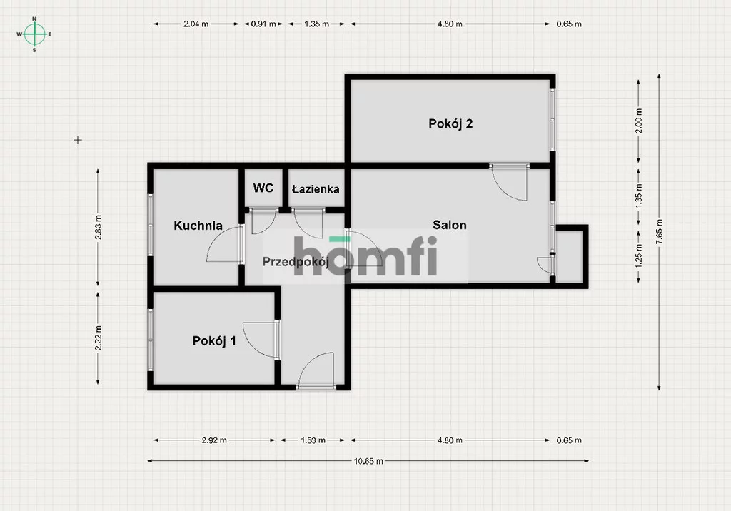 3 pokoje, mieszkanie 48,00 m², piętro 2, oferta nr , 24451/2089/OMS, Toruń, Ludwika Rydygiera