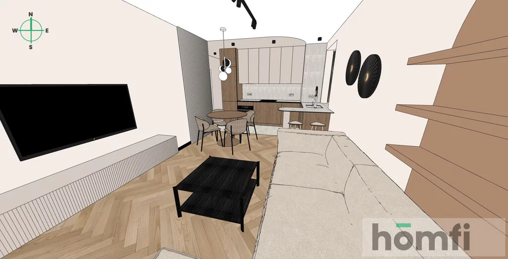 3 pokoje, apartament 57,74 m², piętro 5, oferta nr , 24400/2089/OMS, Łódź, Nowe Sady