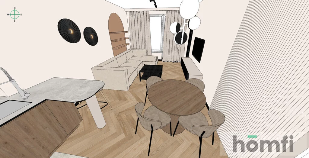 3 pokoje, apartament 57,74 m², piętro 5, oferta nr , 24400/2089/OMS, Łódź, Nowe Sady
