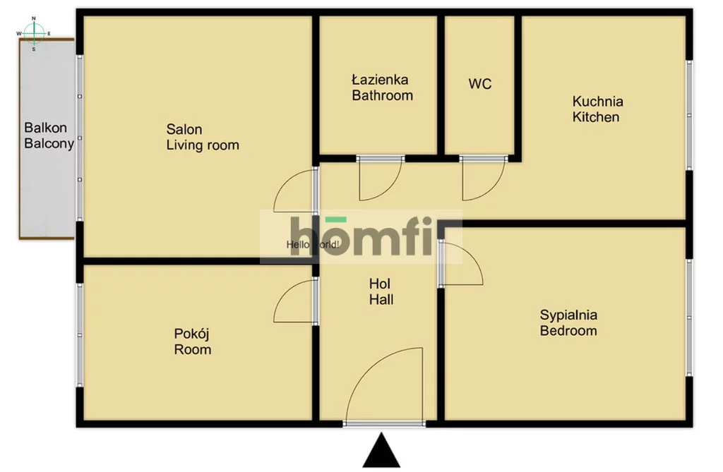 3 pokoje, mieszkanie 61,91 m², piętro 4, oferta nr , 24950/2089/OMS, Radom, Orląt Lwowskich
