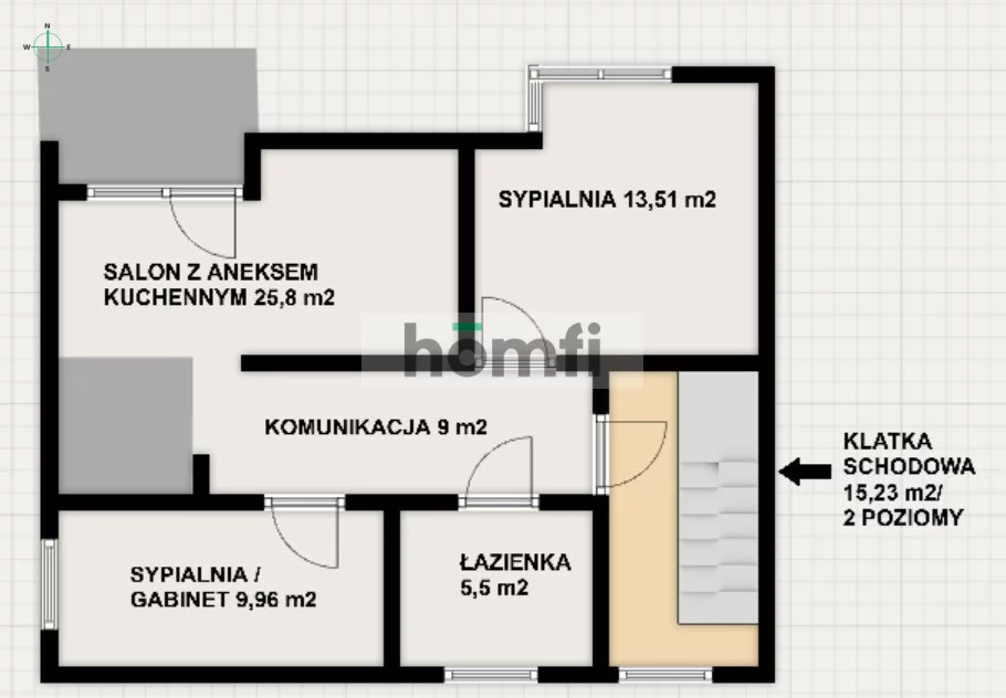 3 pokoje, mieszkanie 79,05 m², piętro 1, oferta nr , 25140/2089/OMS, Głogów Małopolski, Partyzantów
