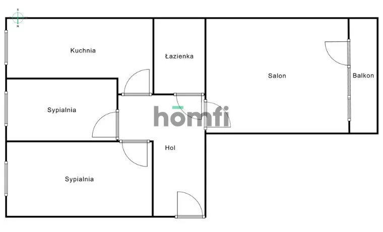 3 pokoje, mieszkanie 48,33 m², piętro 2, oferta nr , 25156/2089/OMS, Słomniki, Słoneczna