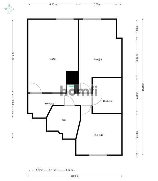 3 pokoje, mieszkanie 79,64 m², piętro 4, oferta nr , 24776/2089/OMS, Katowice, Dąbrówka Mała, Dąbrówka Mała, Strzelców Bytomskich