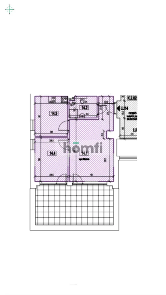 3 pokoje, apartament 52,00 m², piętro 1, oferta nr , 23778/2089/OMS, Kraków, Dębniki, Tyniecka