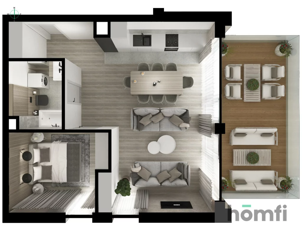 3 pokoje, apartament 52,00 m², piętro 1, oferta nr , 23778/2089/OMS, Kraków, Dębniki, Tyniecka
