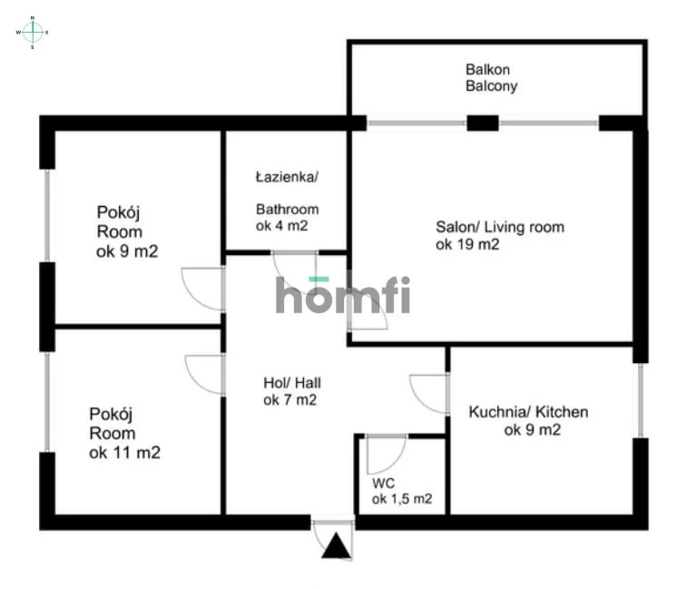 3 pokoje, mieszkanie 63,00 m², piętro 2, oferta nr , 25059/2089/OMS, Warszawa, Ursynów, Ursynów, Wawrzyńca Surowieckiego