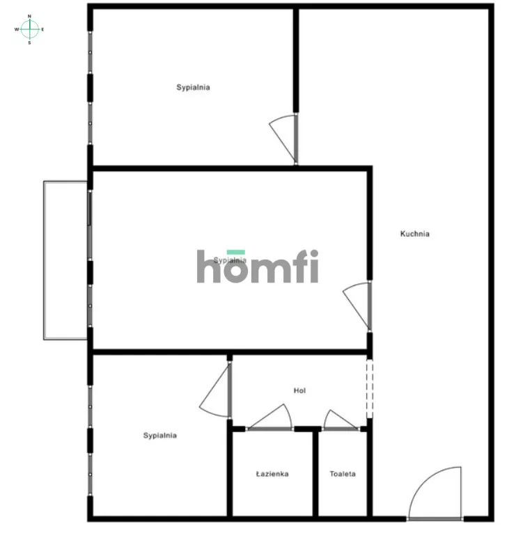 3 pokoje, apartament 67,23 m², piętro 1, oferta nr , 23236/2089/OMS, Wrocław, Zaolziańska