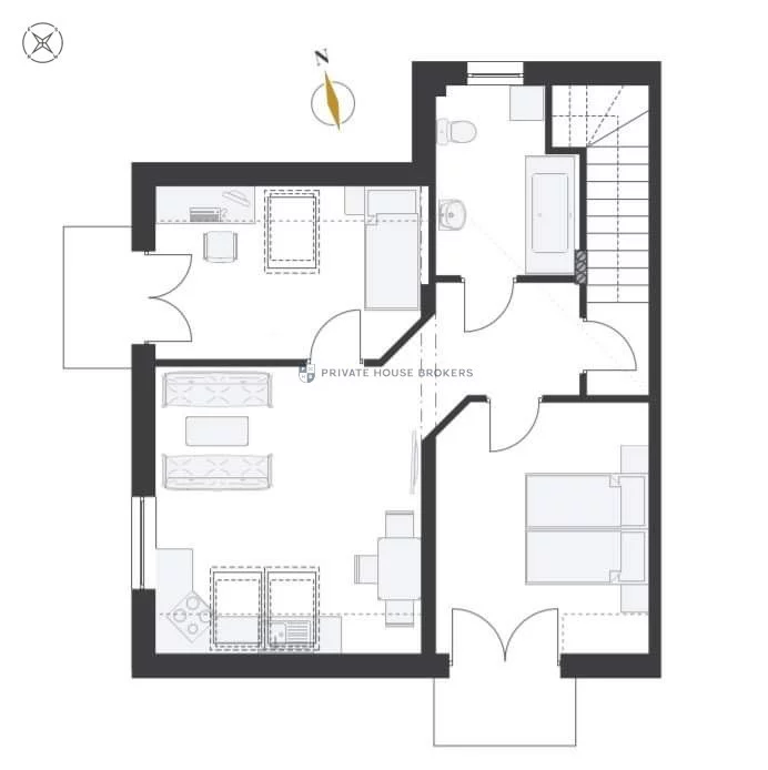 3 pokoje, mieszkanie 58,00 m², piętro 2, oferta nr , 20133/2089/OMS, Zbrodzice