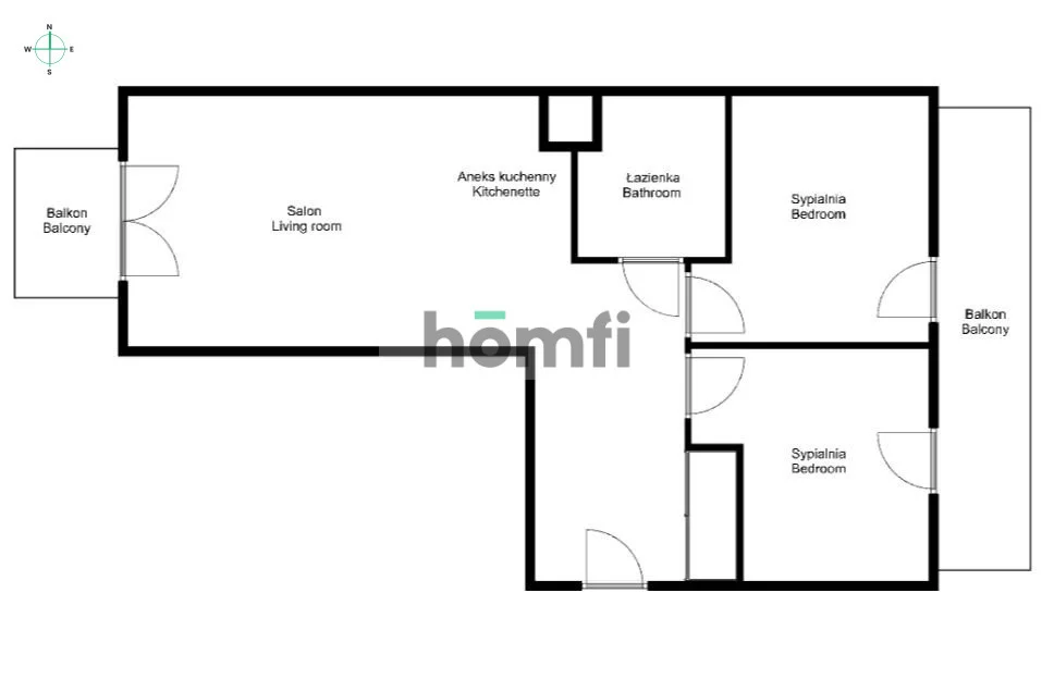 3 pokoje, mieszkanie 60,37 m², piętro 1, oferta nr , 52328/2089/OMW, Kraków, Prądnik Czerwony, Franciszka Bohomolca