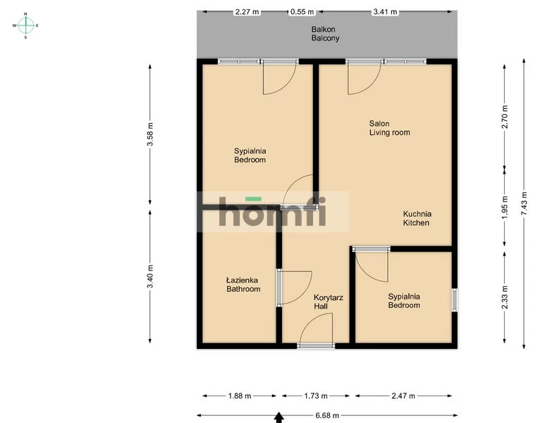 3 pokoje, mieszkanie 38,00 m², piętro 3, oferta nr , 53418/2089/OMW, Radom, Śródmieście, Kazimierza Kelles-Krauza