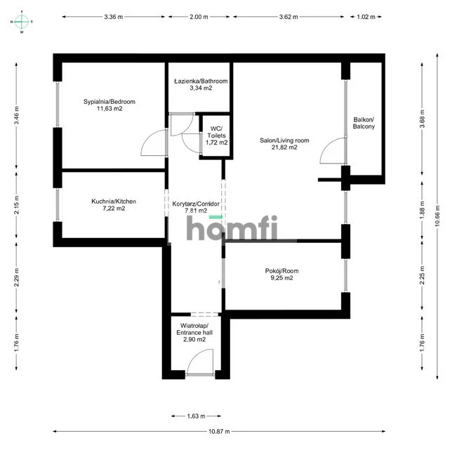 3 pokoje, mieszkanie 68,00 m², piętro 4, oferta nr , 53262/2089/OMW, Toruń, Na Skarpie, Kosynierów Kościuszkowskich