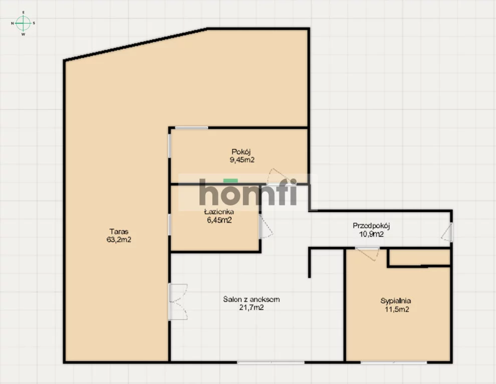 3 pokoje, mieszkanie 60,00 m², parter, oferta nr , 53166/2089/OMW, Łódź, Górna, Górna