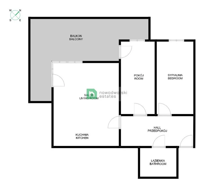 3 pokoje, mieszkanie 63,00 m², piętro 1, oferta nr , 52688/2089/OMW, Kraków, Dębniki, prof. Michała Bobrzyńskiego