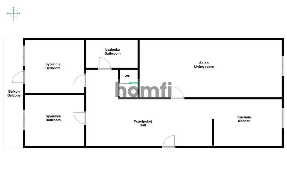 3 pokoje, mieszkanie 47,70 m², piętro 2, oferta nr , 52653/2089/OMW, Kraków, Mistrzejowice, os. Piastów