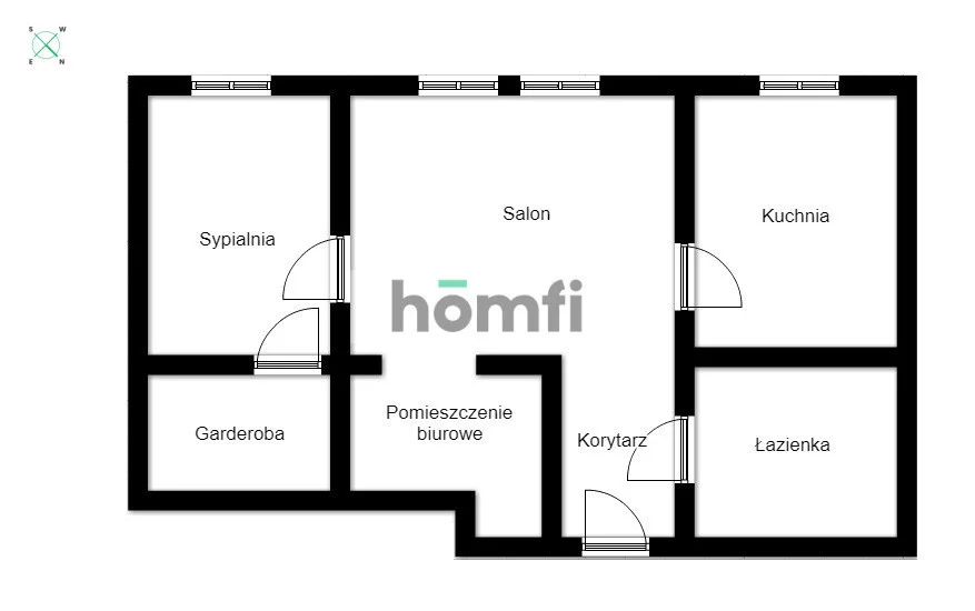 3 pokoje, mieszkanie 56,00 m², piętro 1, oferta nr , 52336/2089/OMW, Kraków, Podgórze, Staromostowa