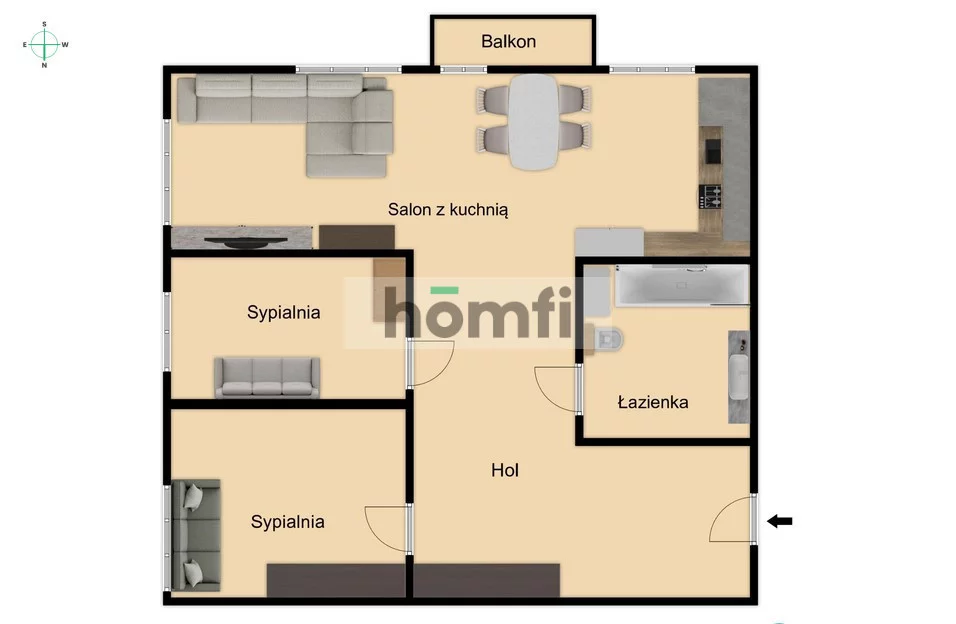 3 pokoje, mieszkanie 55,00 m², piętro 9, oferta nr , 51921/2089/OMW, Rzeszów, Miłocin, Technologiczna