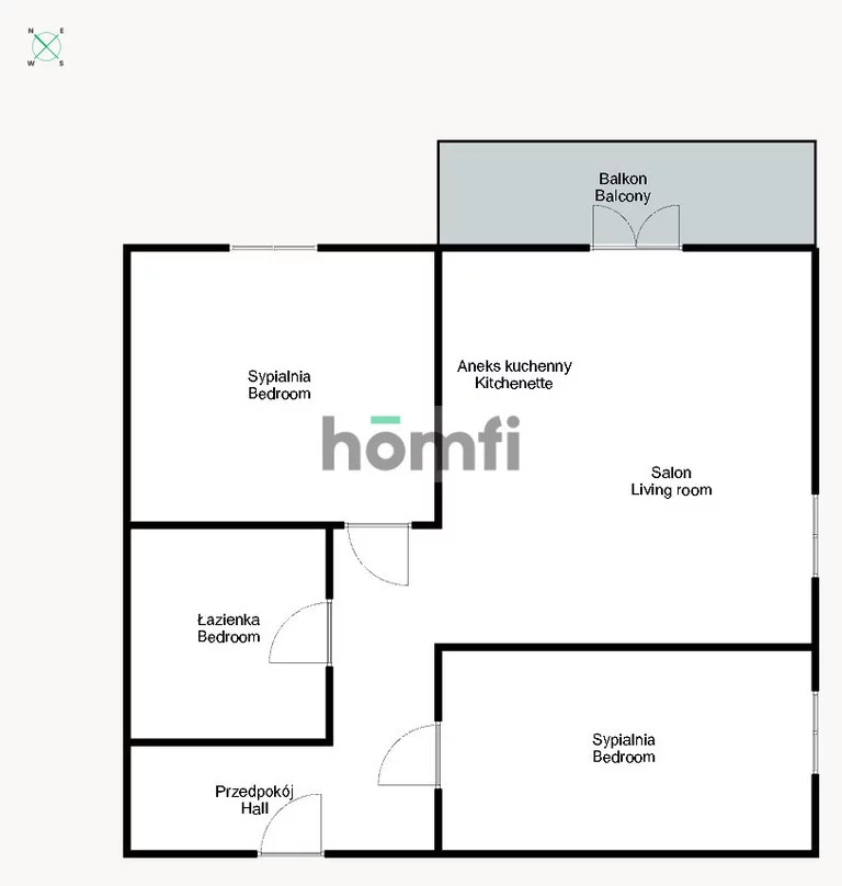 3 pokoje, mieszkanie 55,00 m², parter, oferta nr , 52108/2089/OMW, Wrocław, Ołtaszyn