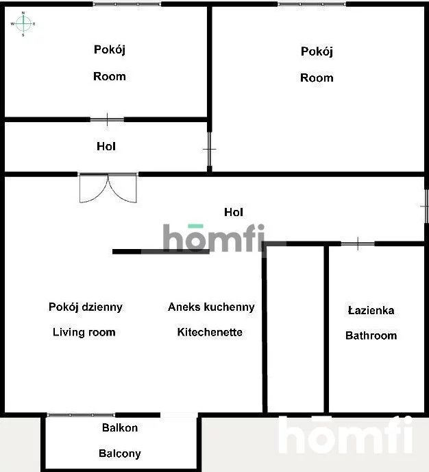 3 pokoje, mieszkanie 68,90 m², piętro 1, oferta nr , 52981/2089/OMW, Kraków, Krowodrza, Wrocławska