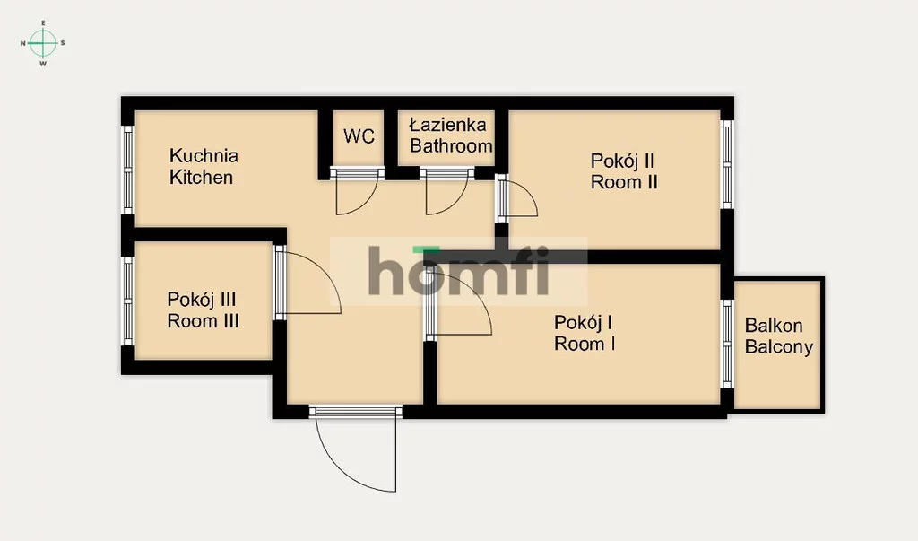 3 pokoje, mieszkanie 52,50 m², piętro 2, oferta nr , 53096/2089/OMW, Kraków, Prądnik Biały, Zielińska