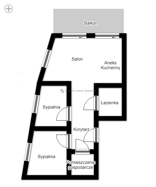 3 pokoje, mieszkanie 61,50 m², piętro 2, oferta nr , 52408/2089/OMW, Kraków, Bronowice, Zygmunta Starego