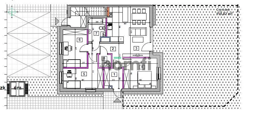 4 pokoje, mieszkanie 80,00 m², parter, oferta nr , 25312/2089/OMS, Wysoka, Chabrowa
