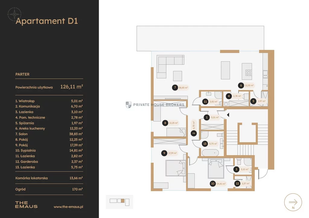 4 pokoje, mieszkanie 126,11 m², parter, oferta nr , 22121/2089/OMS, Kraków, Zwierzyniec, Wola Justowska, Emaus