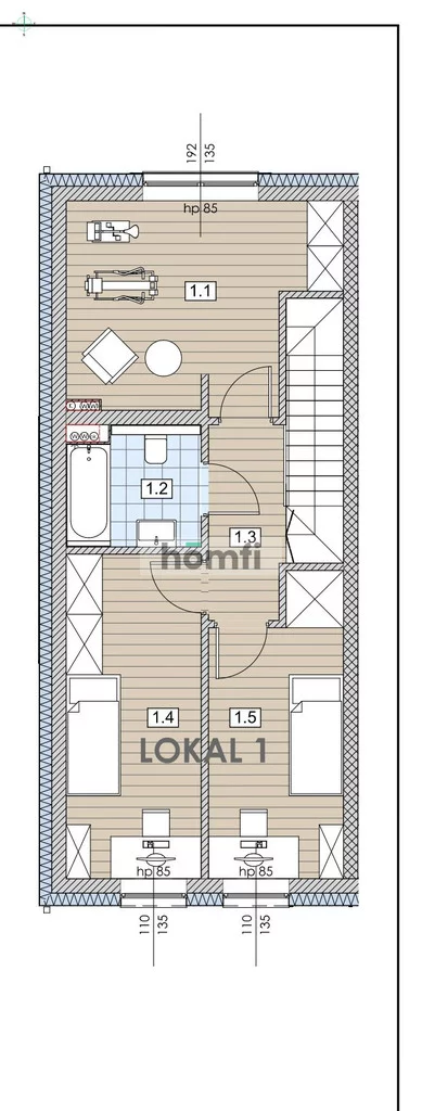4 pokoje, mieszkanie 92,30 m², parter, oferta nr , 23003/2089/OMS, Komorniki, Glebowa